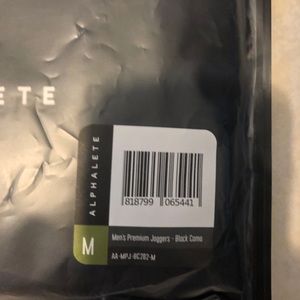 Alphalete Black camo joggers